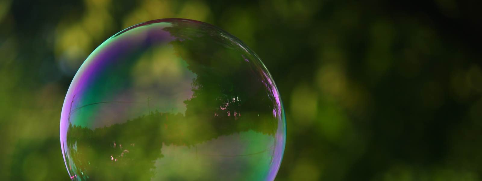 Close-up photo of a bubble